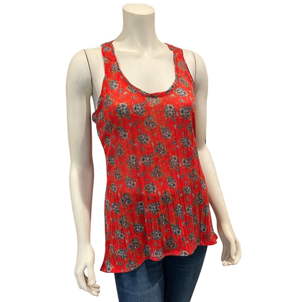 Free People Floral Tunic Tank Top